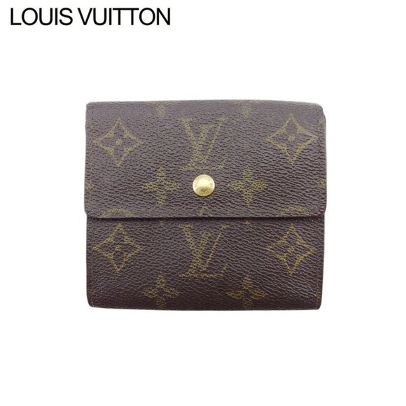 LOUIS VUITTON W Hook Wallet Monogram Monogram Canvas Authentic Used